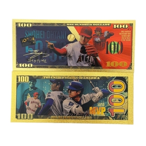 Billet de banque 2026 des 4 stars du baseball les plus populaires, plaqué or 24 carats, pour collection - Product Image 4