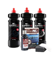 No.1/No.2/No.3 cire de voiture polonaise liquide Nano céramique ensemble d'outils professionnels pour éliminer les rayures respectueux de l'environnement sans rinçage