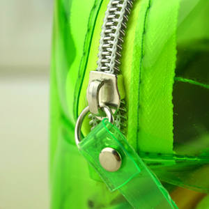 Color Pvc Transparent Waterproof Large Capacity Zipper <b>Pencil</b> case <b>Pencil</b> Bag Cosmetic Bag - Product Image 2