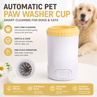 Tasse de nettoyage portable pour pattes de chien en silicone, laveuse automatique, outil de toilettage pour animaux, élimination rapide de la saleté pour chiens et chats