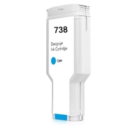 Cartucho de tinta Ocbestjet 738 BK 130Ml Compatible con impresoras de formato ancho HP DesignJet T850 T950 cartucho de tinta plotters negros
