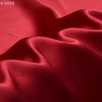 Envío rápido rojo rosa Málaga marroquí crudo 100% Pure Mulberry Stain seda satén tela cheongsam vestido Material Brasil