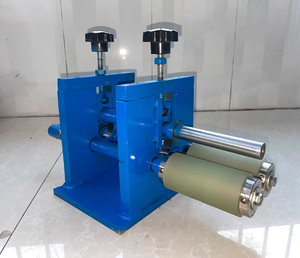 Manuelle Flachstahl-Walzmaschine mit Gummi-Antirutsch-Rollen Kann Platten bis zu 2 mm Dicke Walzen Manuelle Flachstahl-Walzmaschine - Product Image 2