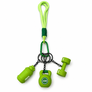 Porte-clés Passion Sports avec pendentif haltère shaker, mousqueton, en plastique léger, accessoire de mode - Product Image 1