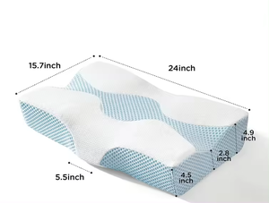 Factory Customization Orthopedic Contour <b>Pillow</b> Neck <b>Shoulder</b> Pain Relief Ergonomic Memory Foam Cooling Knitted Removable - Product Image 5