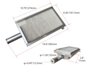 Accessoires de gril à gaz de charbon de bois pour la cuisson brûleur infrarouge en acier inoxydable anti-poussière - Product Image 2