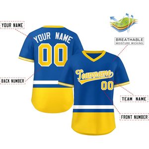 Maillot de baseball personnalisé à col en V, nom et numéro brodés, anti-humidité, uniforme de sport unisexe pour hommes, femmes et jeunes - Product Image 2