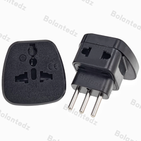 Alta calidad Universal UK/US/EU/AU a Italia italiano 3pin enchufe de viaje una División Dos convertidor Adaptador tipo L adaptador de enchufe convertir