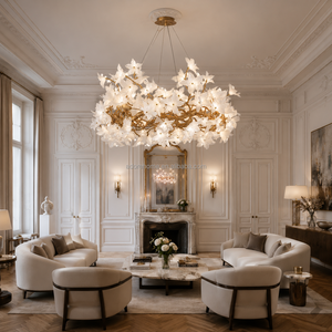 <span class=keywords><strong>Lampadari</strong></span> in Cristallo e Rame Fatti a Mano con Altezza Regolabile, Luce Calda 3000K, Alta Luminosità, Illuminazione Moderna di Lusso - Product Image 6