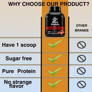 Proteína de Suero de Leche en Polvo (Sabor Fresa) Personalizada OEM/ODM, Producto de Suplementos Herbales para Adultos, Gran Venta - Product Image 4