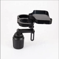 Porte-gobelet multifonctionnel pour voiture Plateau rotatif sans fil pour chargeur de boisson Adaptateur d'extension Kits d'intérieur automobile