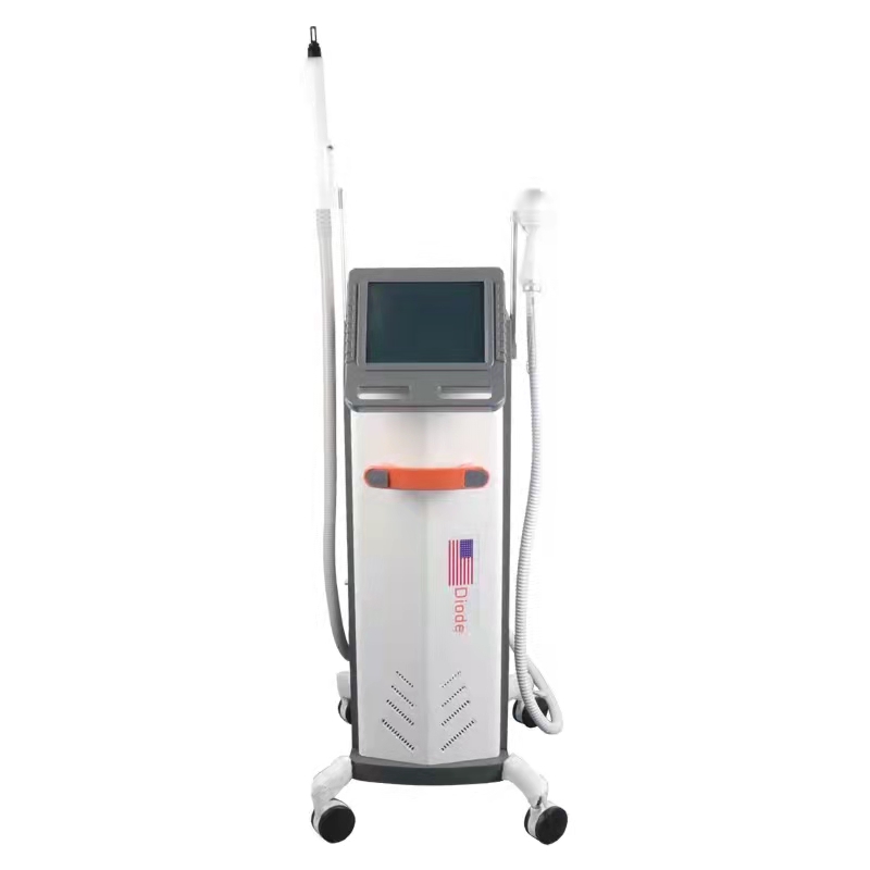 Stand 2 in 808nm diode hair removal and nd yag laser tattoo removal machine