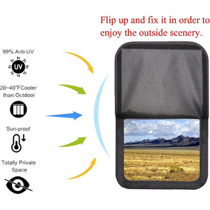 <b>Window</b> Shade Cover Adjustable Curtain <b>Panels</b> <b>Window</b> Sun Shade Curtain Waterproof Design for Trailerrv Door <b>Window</b> - Product Image 4