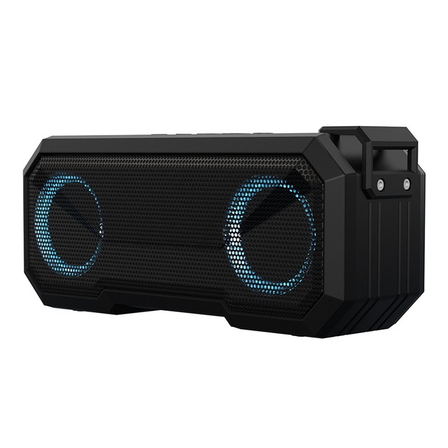 Outdoor Waterproof Colorful Light Smart Speaker with Dual Horns Subwoofer Multi-functional Bluetooth Speaker