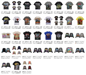 Мужская винтажная хлопковая футболка оверсайз с эффектом потертости, с графическим принтом, в стиле Y2K, 240 граммов, для повседневного образа - Product Image 4