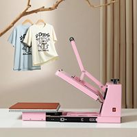 Mesin Press Panas Manual 15x15 Baru, Heavy Duty, Warna Dapat Disesuaikan, Kontrol Temperatur Digital Presisi, Alas Geser, Transfer Panas