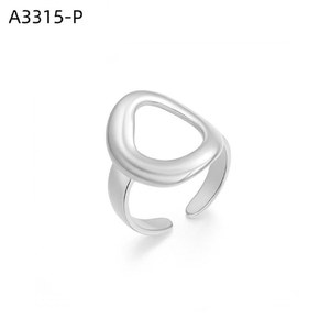 Anillo de Moda Amy Amy A3315 de Acero Inoxidable, Geométrico, Moderno, para Uso Diario, Joyería para Mujer, Regalo - Product Image 1
