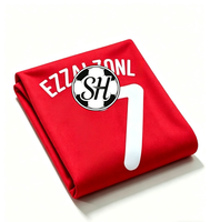 Maillots de football à manches courtes en polyester à séchage rapide pour l'été 2026-2027, uniformes de football du Maroc, vente en gros à prix abordable