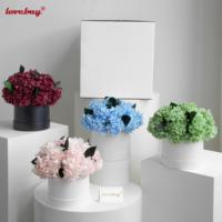 Centre de table de mariage Lovebay Home, arrangement de fleurs d'hortensia préservées, hortensia véritable longue durée, arrangement éternel prêt à offrir