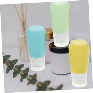 3pcs silica gel Chai vệ sinh cá nhân Sub chai nhỏ chất lỏng container Silicone bóp chai Silicone Du Lịch Trang ĐiểM Set - Product Image 4