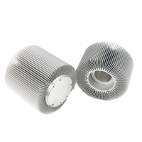 Radiateur en aluminium à conductivité thermique élevée pour lampe LED ronde, usiné CNC avec services de découpe, pliage et poinçonnage