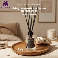 Diffuseur d'ambiance en rotin Bai Mi, minimaliste, longue durée, sans fumée, aromathérapie aux huiles essentielles, 120 ml ; style hôtel