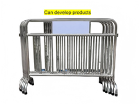 Barrière de contrôle des foules portable en acier inoxydable, barricade événementielle amovible pour stade, concert, site public – Fournisseur d'usine