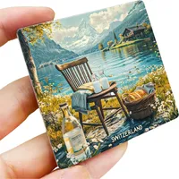 Europa Schweiz Keramik-Kühlschrankmagnete Touristen-Souvenirs Dekorationsartikel Handwerkskunst