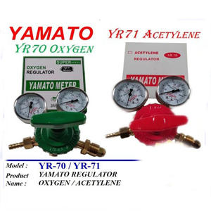 Réducteur de pression à l'argon de style japonais YAMATO CR-16 avec manomètre chauffé pour dioxyde de carbone, GPL, propane, acétylène, oxygène, CO2 - Product Image 5