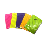 Notes autocollantes doublées Post 6 couleurs vives Grand poste ligné Sticky Colorful Super Sticking Power Memo Pads