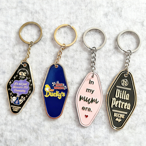 Biểu Tượng Tùy Chỉnh Sang Trọng Kim Loại Mềm Men Khách Sạn <span class=keywords><strong>Keychain</strong></span> Cá Nhân Số Phòng Cổ Điển Kim Loại Móc Khóa Motel Phòng Móc Chìa Khóa - Product Image 1