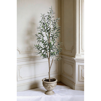 Oh Arts - Décoration d'intérieur nordique de haute qualité - Plante artificielle en olivier - Bonsaï d'extérieur - Plante artificielle réaliste - Résistante aux UV
