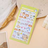 Pegatinas de Resina Transparentes con Dibujos Animados, Resistentes al Agua, Ideales para Material Escolar y Regalos para Niños, Venta al Por Mayor
