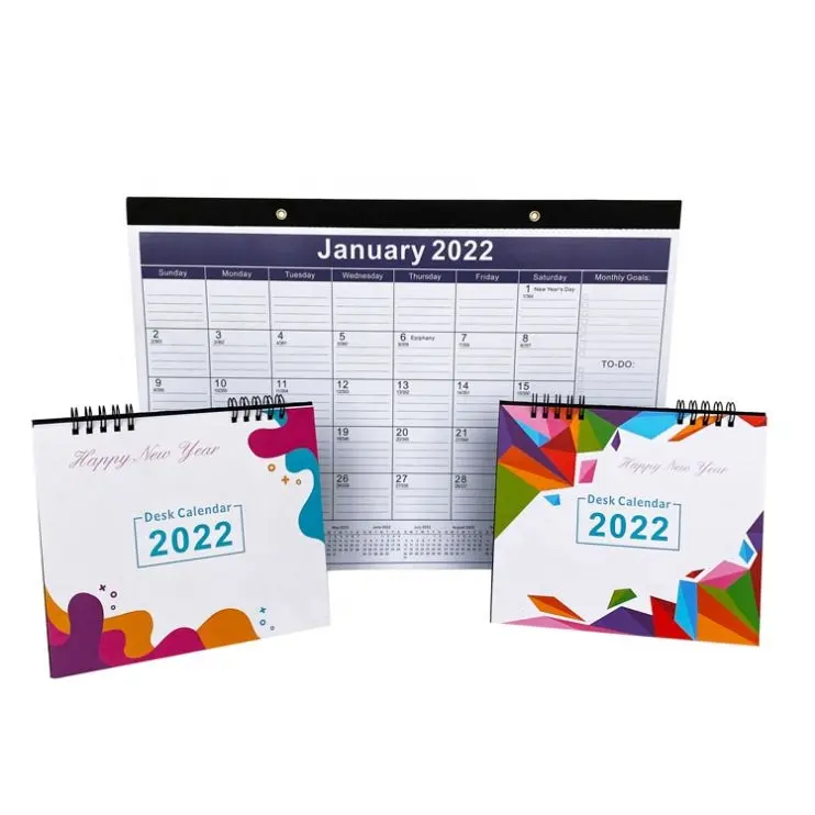 customized design printing 2022 2023 wall calendar for Home or Office