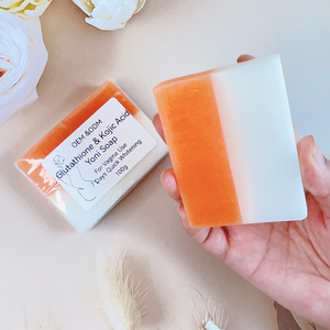 Vendita calda all'ingrosso di igiene femminile sapone Yoni glutatione e acido <span class=keywords><strong>Kojic</strong></span> infuso sbiancante vaginale sapone per la pulizia - Product Image 5