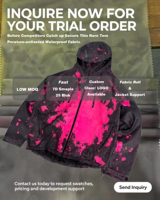 Veste Puffer Personnalisée Thermochromique Imperméable Qui Change de Couleur pour Homme