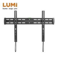 Support TV Durable en Acier Fixe pour Écran Plat Support Mural pour TV de 37 à 86 Pouces