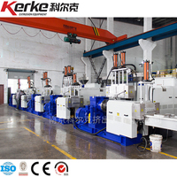 Extrudeuse de machine de granulateur de recyclage de plastique PE à deux étages pour PP ABS PS PC avec composant de pompe à noyau
