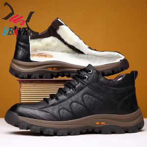 Zapatos Casuales de Invierno para Hombre, Zapatillas Deportivas para Exteriores, Suela de Goma Ligera Antideslizante, Forro de Tela de Algodón, Mayor Comodidad - Product Image 5
