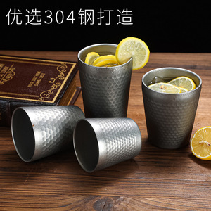 Retro Stainless Steel Cup Industrial Design Outdoor Camping Use - Product Image 5