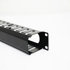<span class=keywords><strong>Centro</strong></span> de datos para gestión de cables, organizador de cables de 24 puertos, 1U, 19 pulgadas - Product Image 2