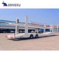 Remorque de transport de voitures à double pont 2 3 8 Transporteur en aluminium pliable et fermé Semi-remorque de voiture à vendre