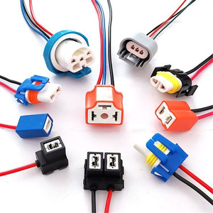 H1 <span class=keywords><strong>H4</strong></span> H7 H11 HB3 HB4 faro portalámparas de cerámica enchufe conector de lámpara extensión cable automotriz - Product Image 1