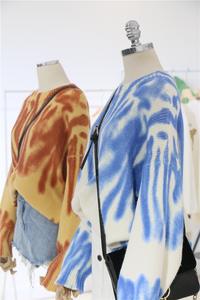 Maglione Pullover lavorato <span class=keywords><strong>a</strong></span> <span class=keywords><strong>maglia</strong></span> Casual OEM corea di alta qualità maglione da <span class=keywords><strong>donna</strong></span> Tie Dye <span class=keywords><strong>a</strong></span> <span class=keywords><strong>righe</strong></span> irregolarità - Product Image 4
