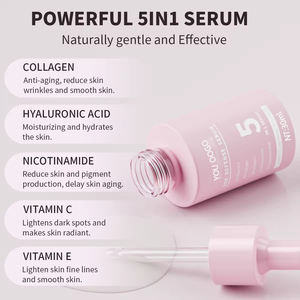 ファイブインワンヒアルロン酸フェイシャル発光血清ナイアシンアミドビタミンC Eコラーゲンアンチエイジリングファーミング用 - Product Image 3