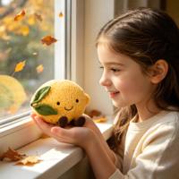 Peluches Adorables Citron Jelly Cat 2026 Nouvelle Série Amuseables Jouets en Peluche Alimentaire Poupées Citron Amuseables Cadeau Parfait pour Anniversaire