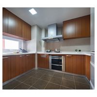 Nouveau style de panneau MDF personnalisé dernier Design moderne armoire de cuisine pour Villa projet de construction de maison