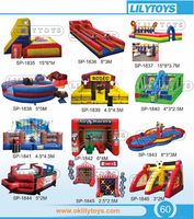 Lilytoys Jeux gonflables de carnaval 4 en 1 pour enfants et adultes en promotion pour activités de team building ou événements en plein air