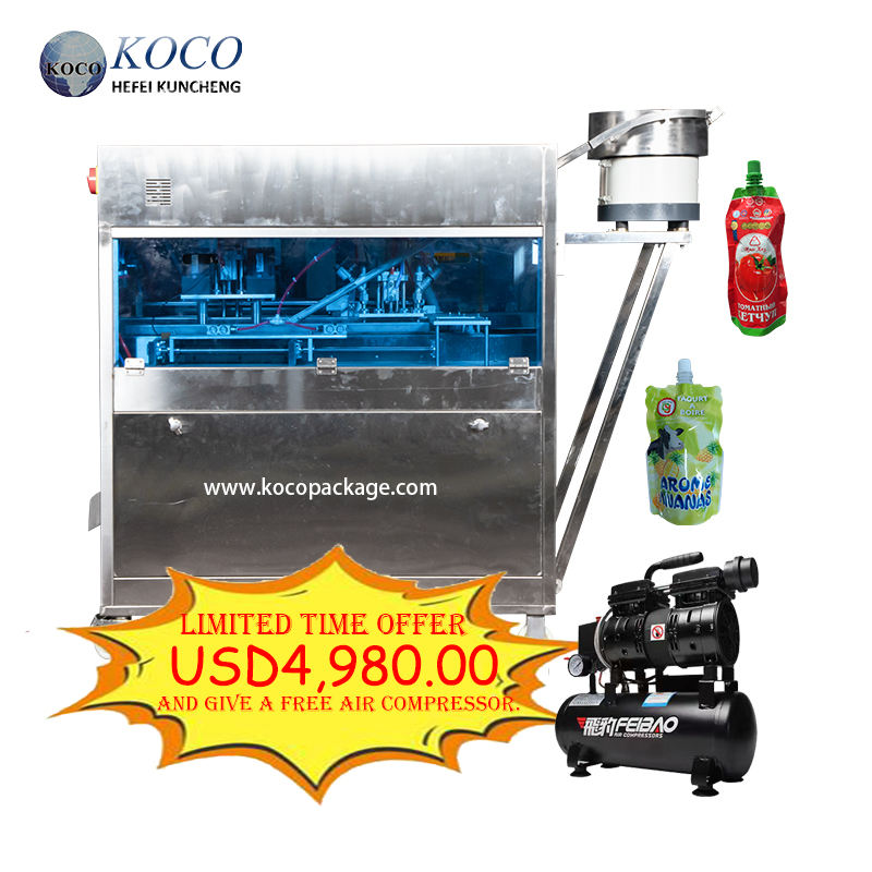 KOCO Fully Automatic Spout Bag Filling and Capping Machine for Milk ...
