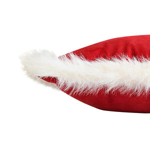 Kadife Dokuma Suni İpek Yumuşak Yastık Suni Kürk Kenarlı Çevre Dostu Masaj Yastığı Ev Otel Sırt Desteği Çıkarılabilir Yıkanabilir - Product Image 2